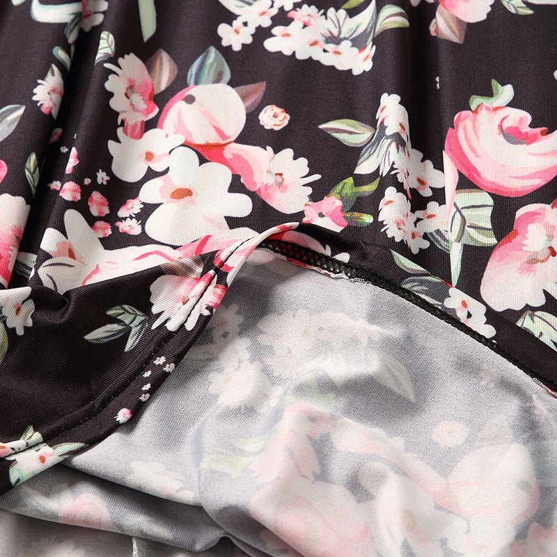 Mutter Tochter Kleid Lang