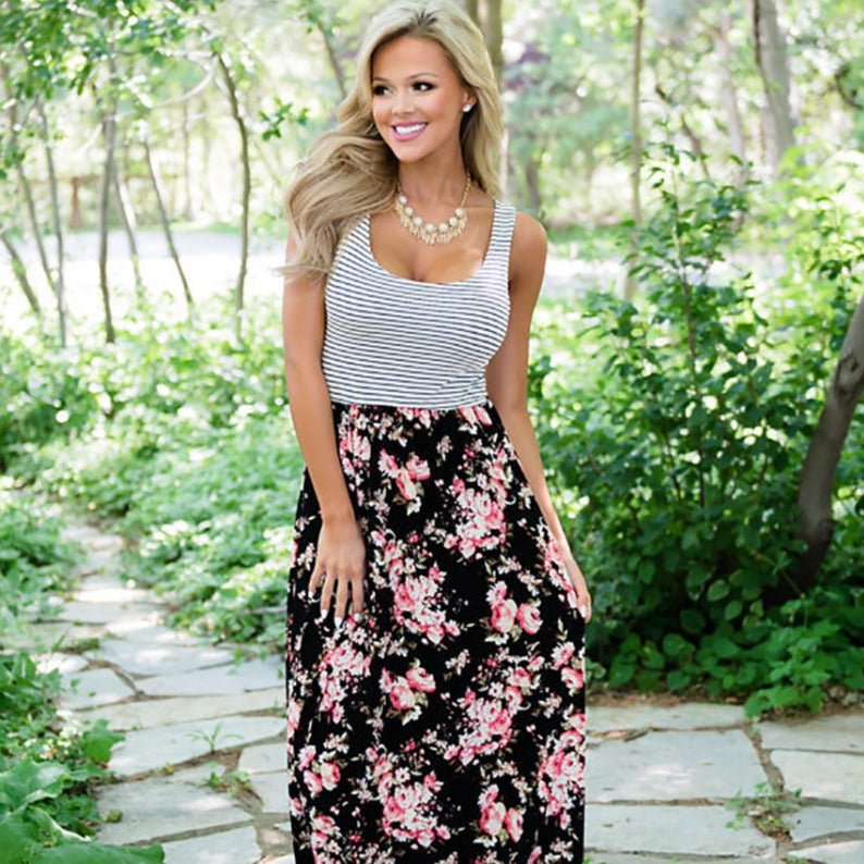 Mutter Tochter Kleid Lang