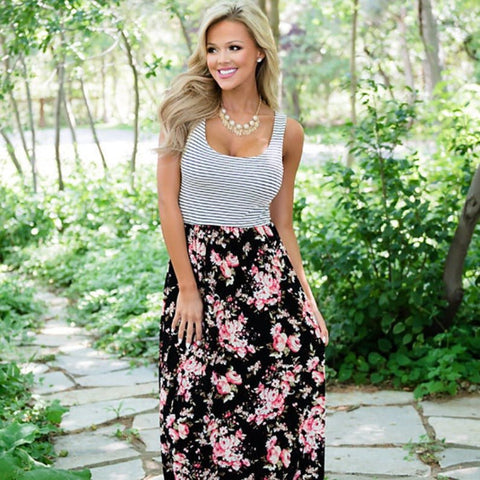 Mutter Tochter Kleid Lang