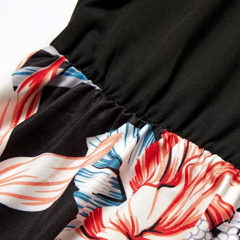 Mutter Tochter Kleid mit Blumenmuster