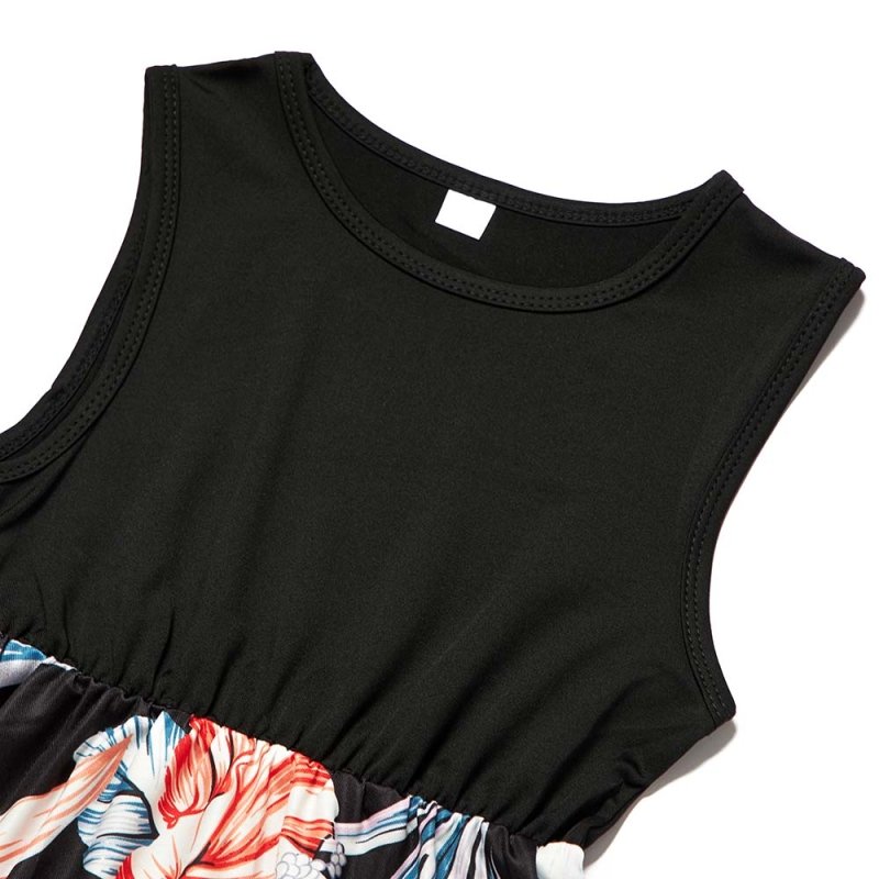 Mutter Tochter Kleid mit Blumenmuster