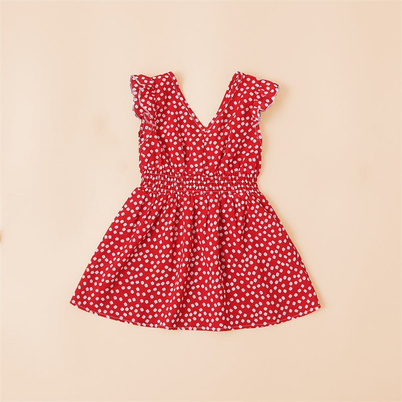 Mutter Tochter Kleid mit Punkten