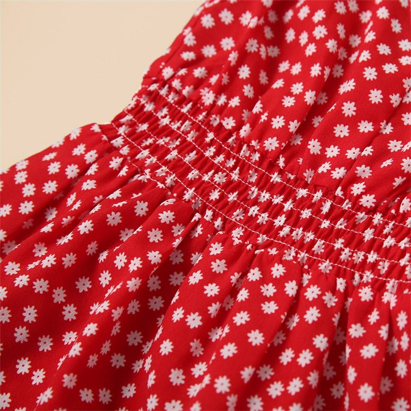 Mutter Tochter Kleid mit Punkten