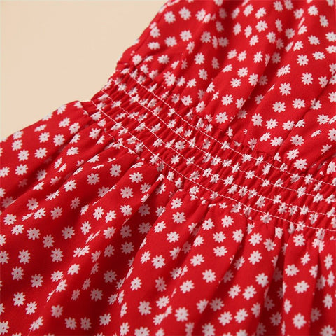 Mutter Tochter Kleid mit Punkten