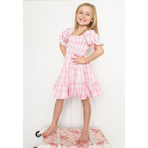 Mutter Tochter Kleid Retro