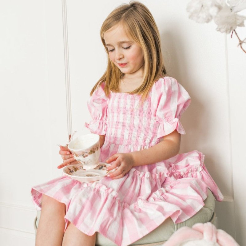 Mutter Tochter Kleid Retro