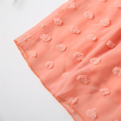 Mutter Tochter Kleid Rosa