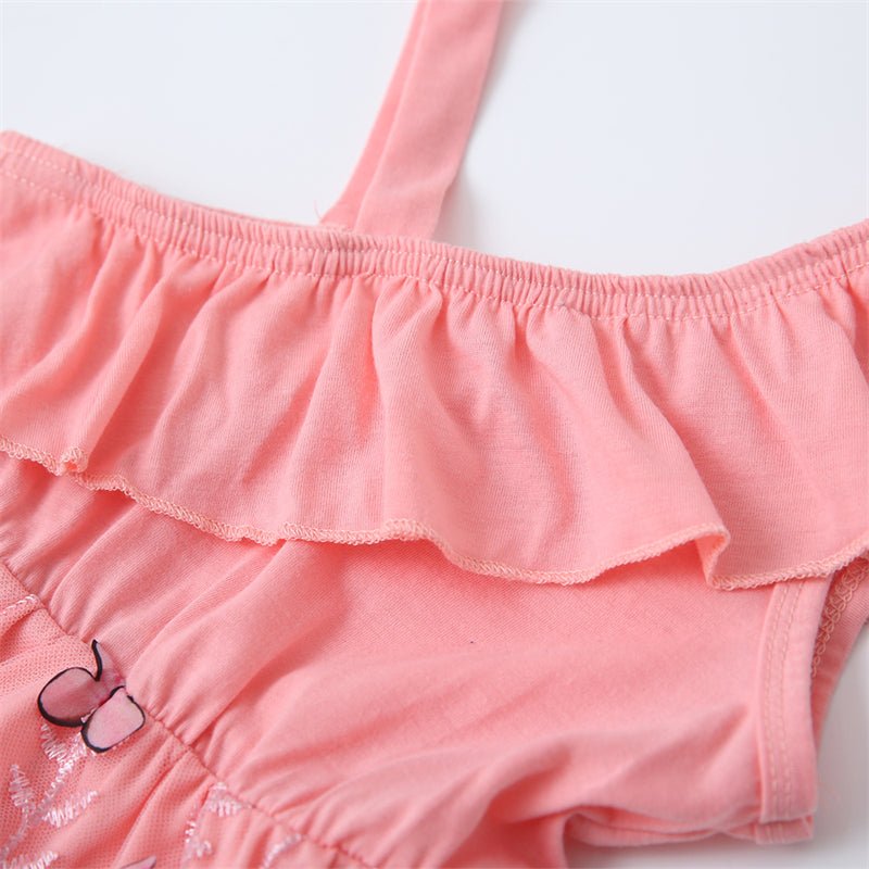 Mutter Tochter Kleid Rosa