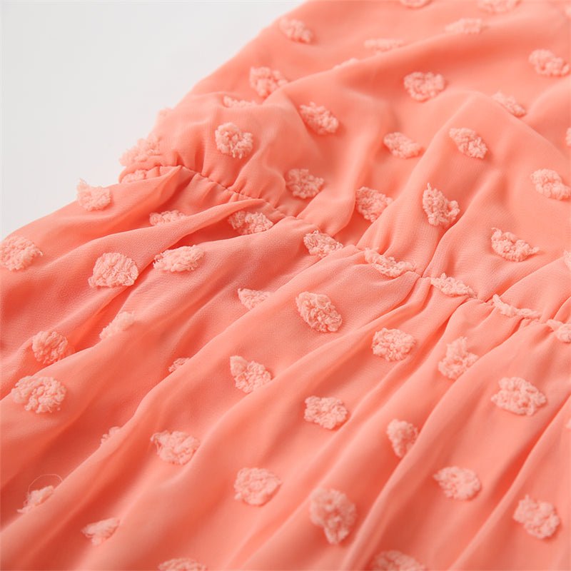 Mutter Tochter Kleid Rosa