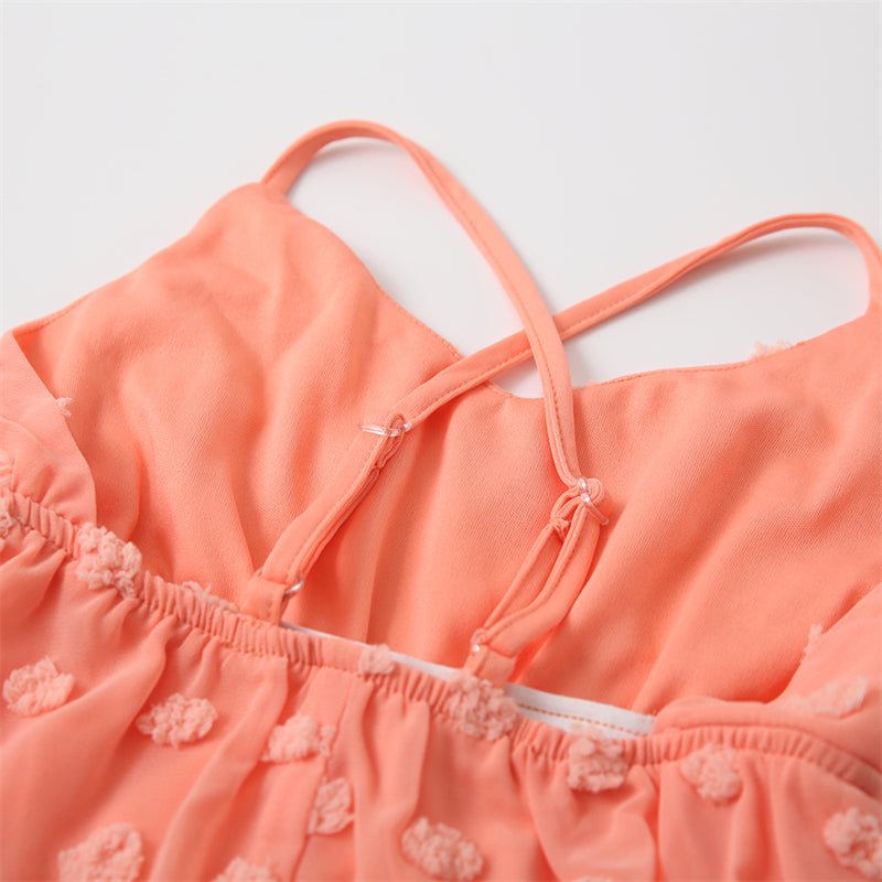 Mutter Tochter Kleid Rosa