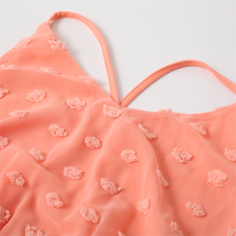 Mutter Tochter Kleid Rosa