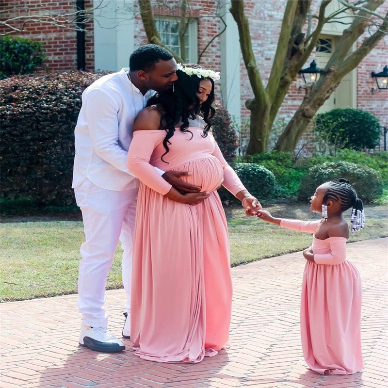 Mutter Tochter Kleid Schwangerschaft