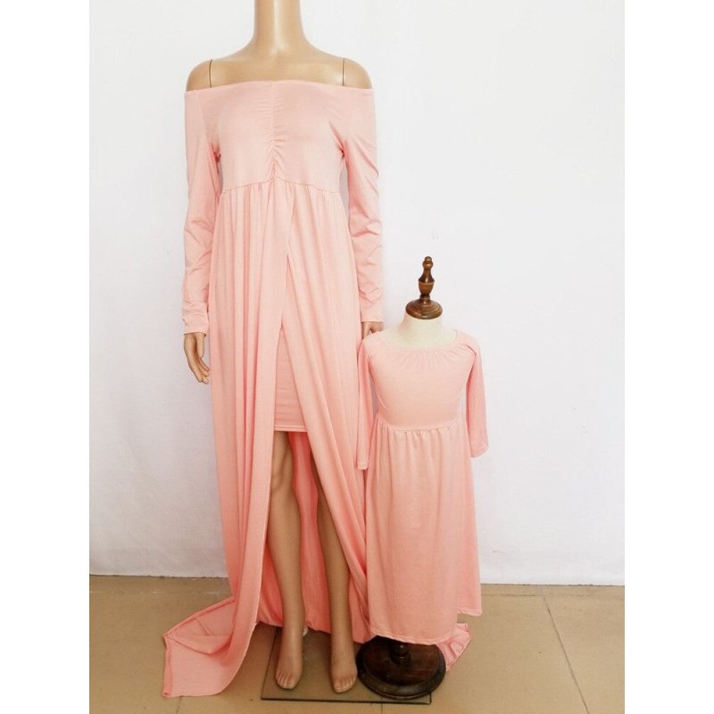 Mutter Tochter Kleid Schwangerschaft