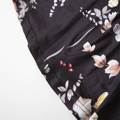 Mutter Tochter Kleid Schwarz