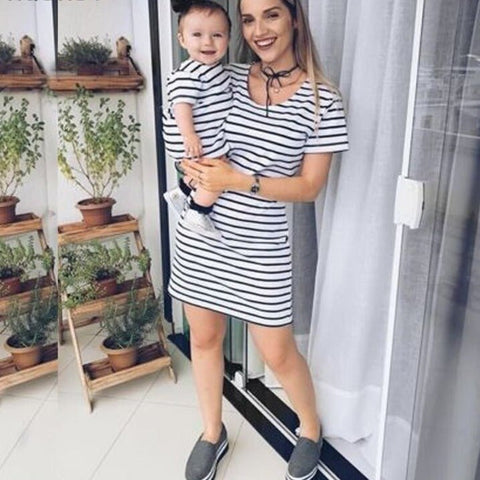 Mutter Tochter Kleid T-Shirt