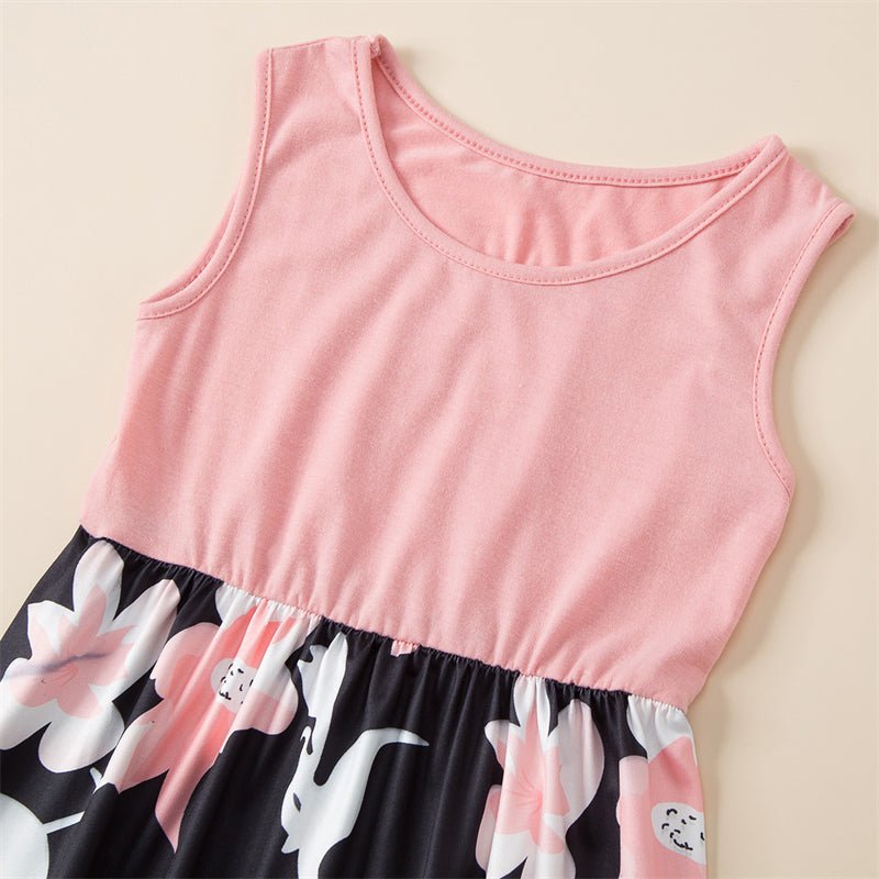 Mutter Tochter Kleid Tropisch