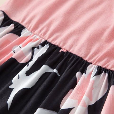 Mutter Tochter Kleid Tropisch