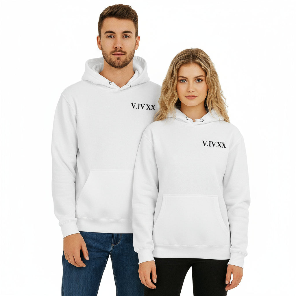 Paar-Pullover Römische Zahlen Geschichte