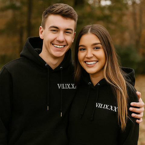 Paar-Pullover Römische Zahlen Geschichte