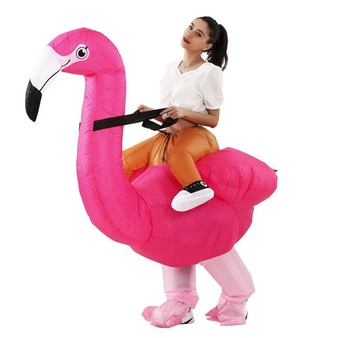 Paarkostüme Aufblasbarer Flamingo