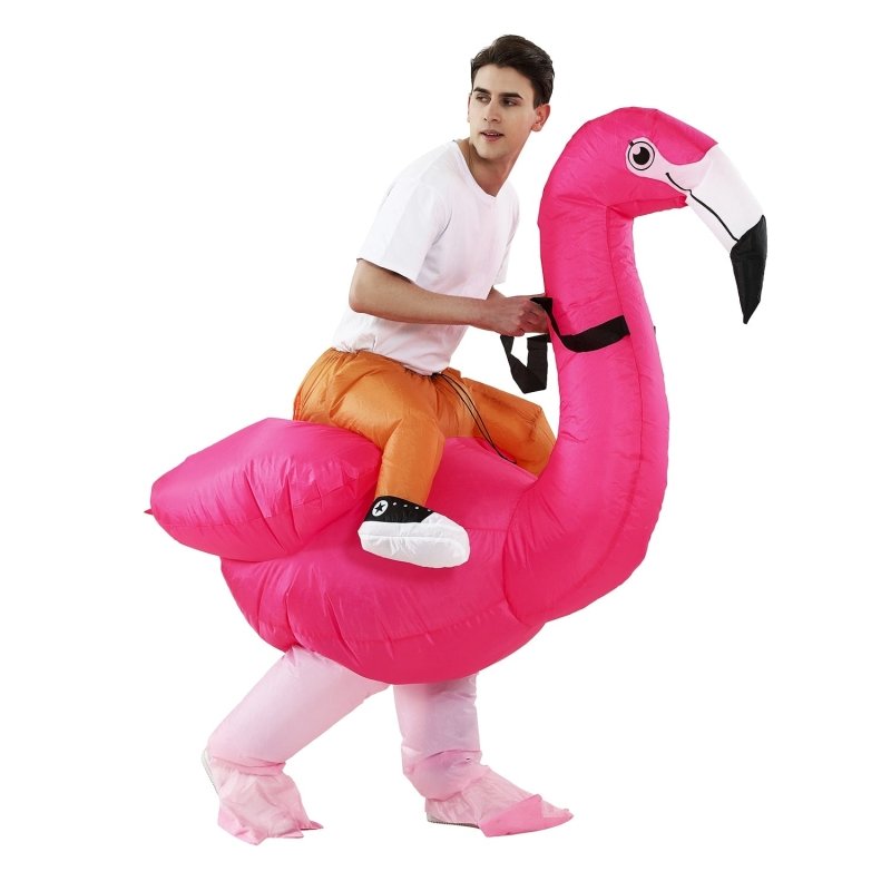 Paarkostüme Aufblasbarer Flamingo