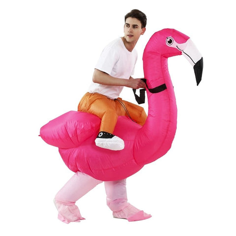Paarkostüme Aufblasbarer Flamingo