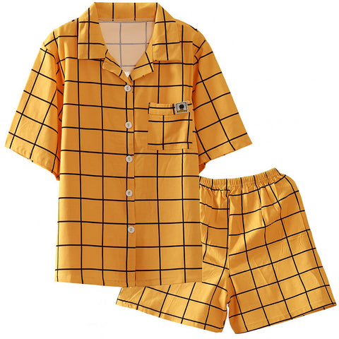 Pärchen Pyjama in Gelb