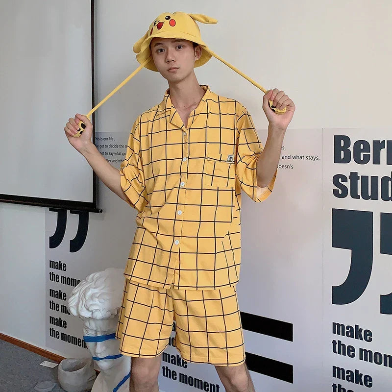 Pärchen Pyjama in Gelb