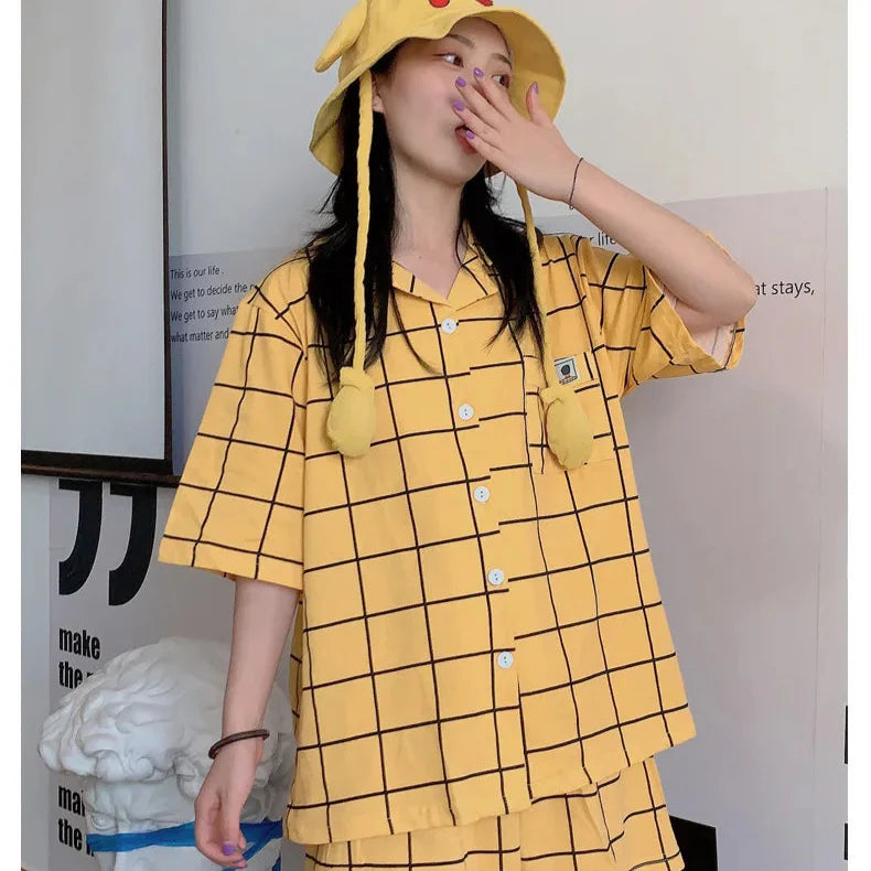 Pärchen Pyjama in Gelb