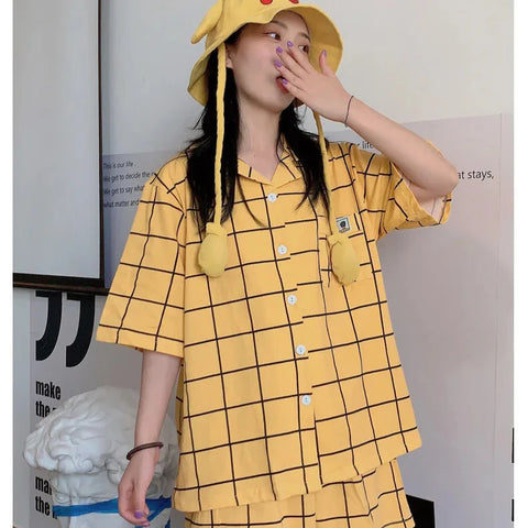 Pärchen Pyjama in Gelb