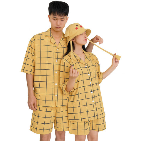 Pärchen Pyjama in Gelb