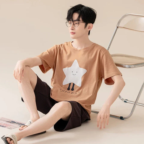 Pärchen Pyjama (Mond und Stern)