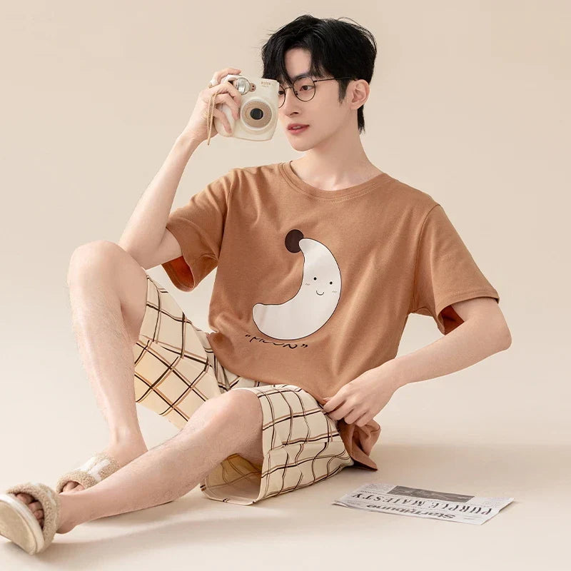 Pärchen Pyjama (Mond und Stern)