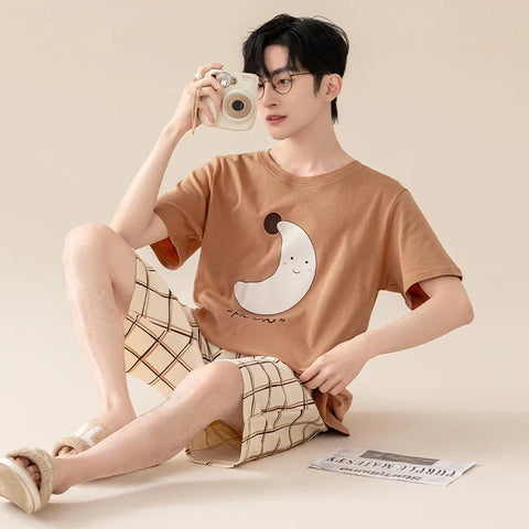 Pärchen Pyjama (Mond und Stern)