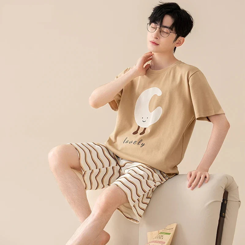 Pärchen Pyjama (Mond und Stern)