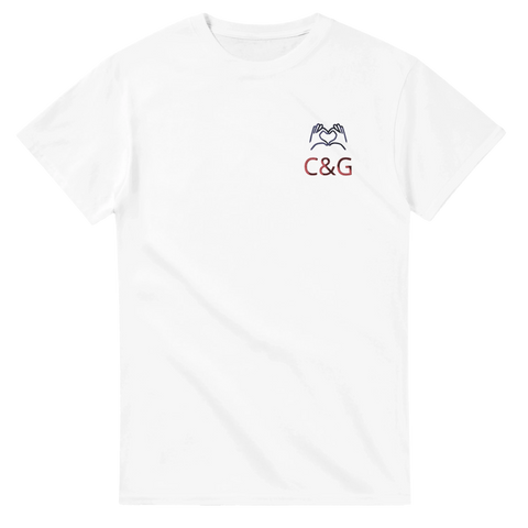 Pärchen T-Shirts mit Stickerei