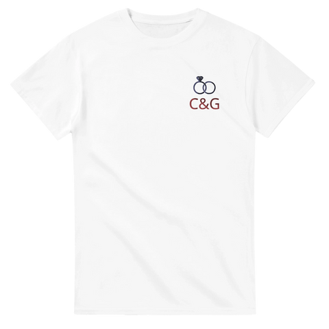 Pärchen T-Shirts mit Stickerei