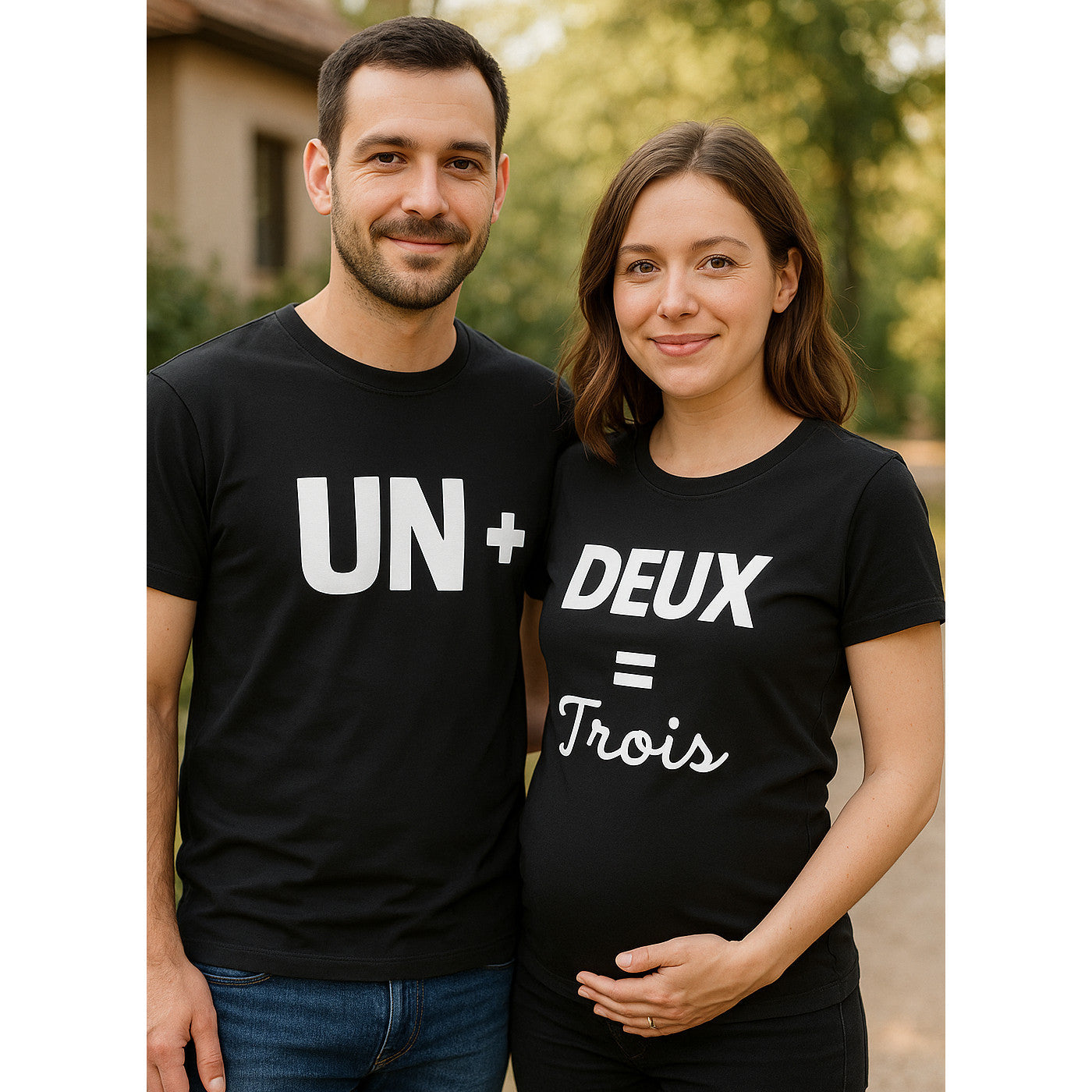 Pärchen T-Shirts Schwangerschaftsankündigung