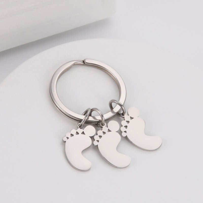 Schlüsselanhänger Familie Babyfuß