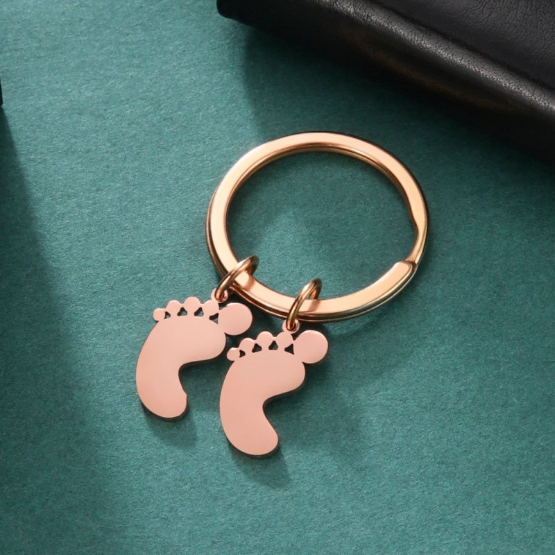 Schlüsselanhänger Familie Babyfuß