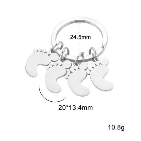 Schlüsselanhänger Familie Babyfuß