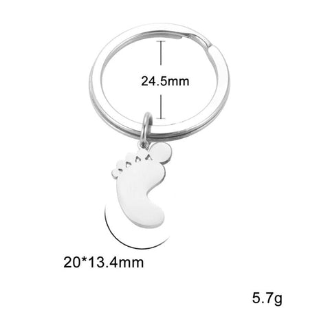 Schlüsselanhänger Familie Babyfuß