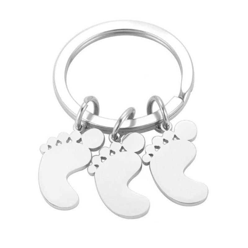 Schlüsselanhänger Familie Babyfuß