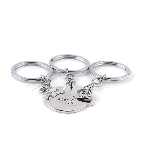 Schlüsselanhänger Familie für 3 Schwestern
