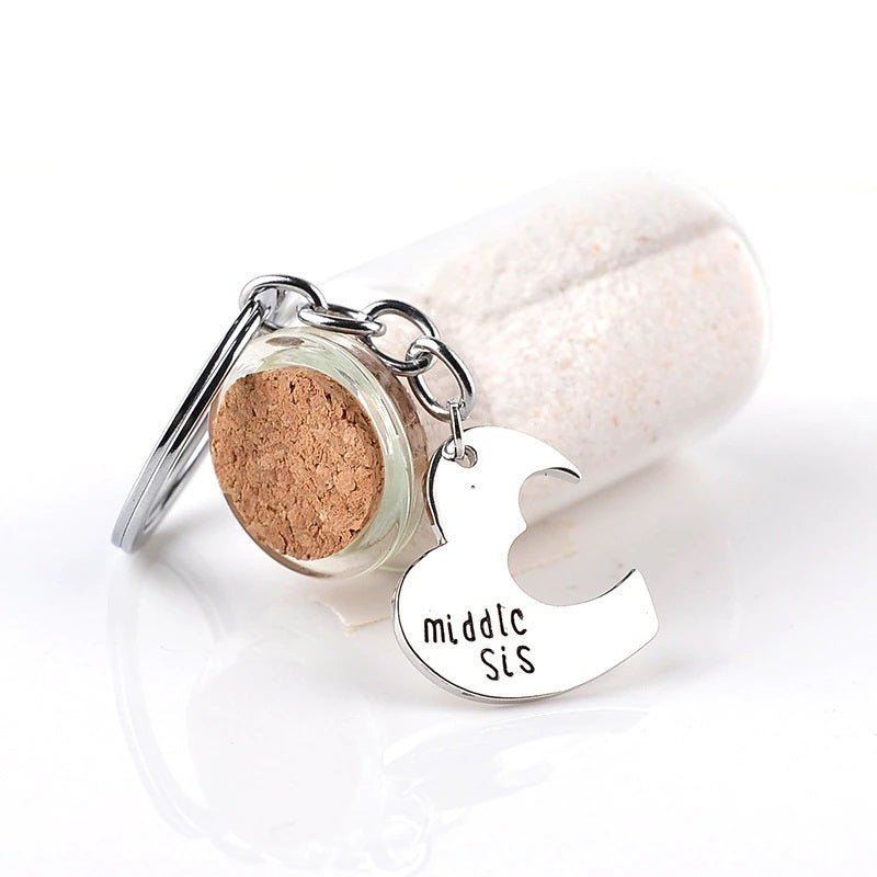 Schlüsselanhänger Familie für 3 Schwestern