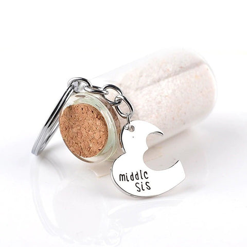 Schlüsselanhänger Familie für 3 Schwestern