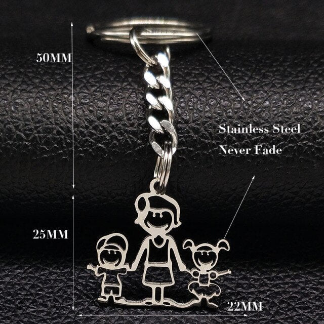 Schlüsselanhänger Familie Klein