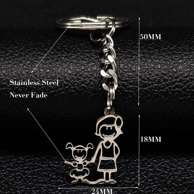 Schlüsselanhänger Familie Klein