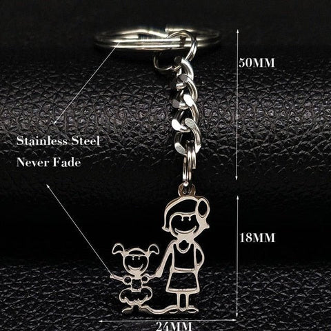 Schlüsselanhänger Familie Klein