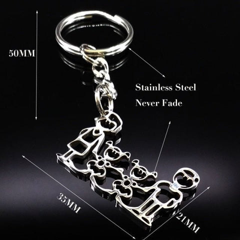 Schlüsselanhänger Familie Klein